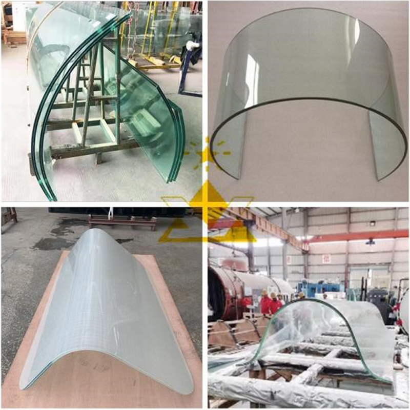 10+2.28SGP+10 Multi Radius Curved Ultra Clear Laminated Glass