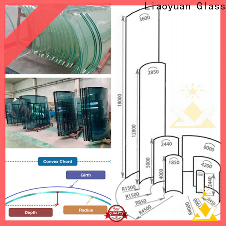 Liaoyuan Glass top selling curved glass pane from China bulk production