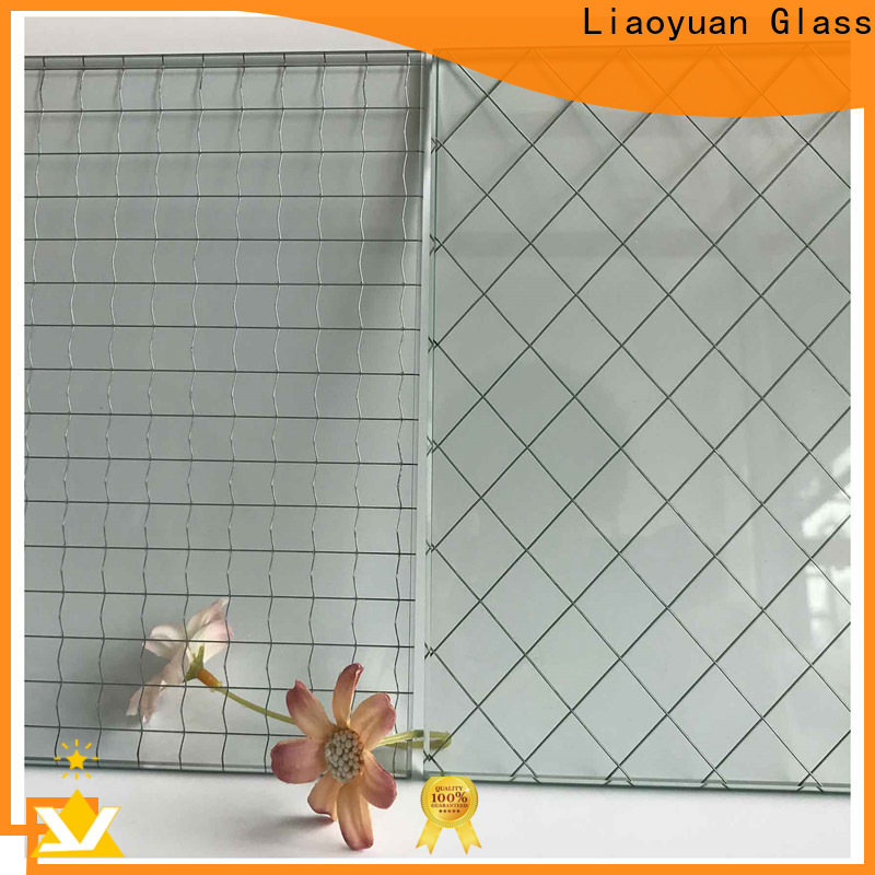 Liaoyuan Glass best price wire mesh glass price directly sale for sale