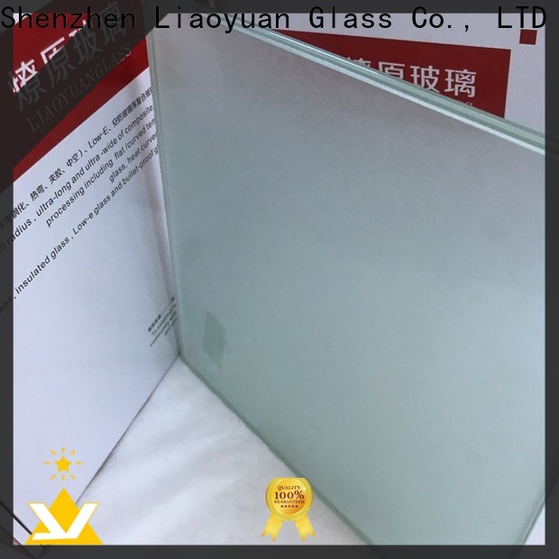 factory price custom sandblasted glass directly sale for promotion