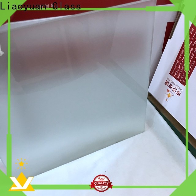 Liaoyuan Glass top selling acid etched toughened glass directly sale for promotion