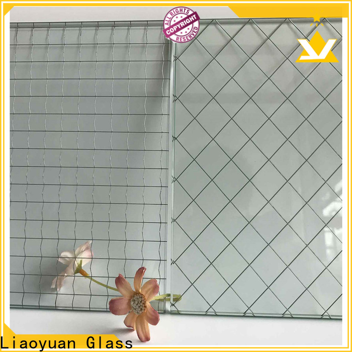 Liaoyuan Glass wire mesh laminated glass with good price for promotion