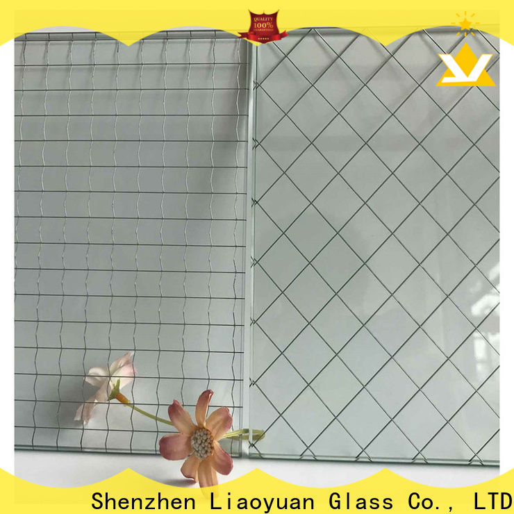 Liaoyuan Glass professional wholesale wire mesh laminated glass factory price with high cost performance