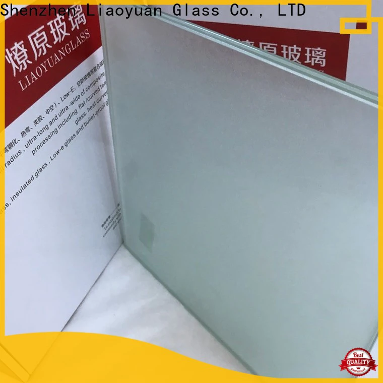 Liaoyuan Glass best sandblasted toughened glass distributor for promotion