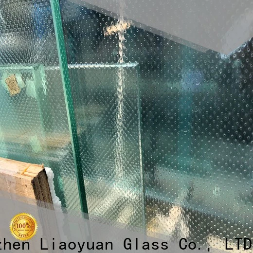 Liaoyuan Glass clear acid etched glass from China for sale