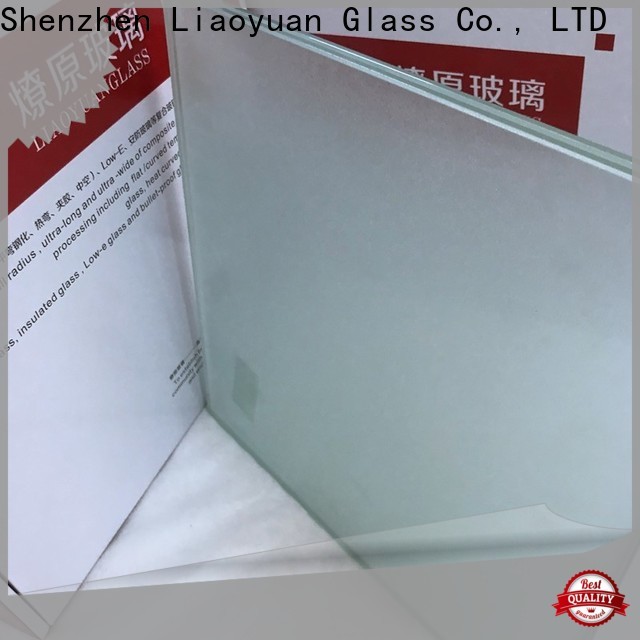 Liaoyuan Glass sandblasted frosted glass supplier for sale