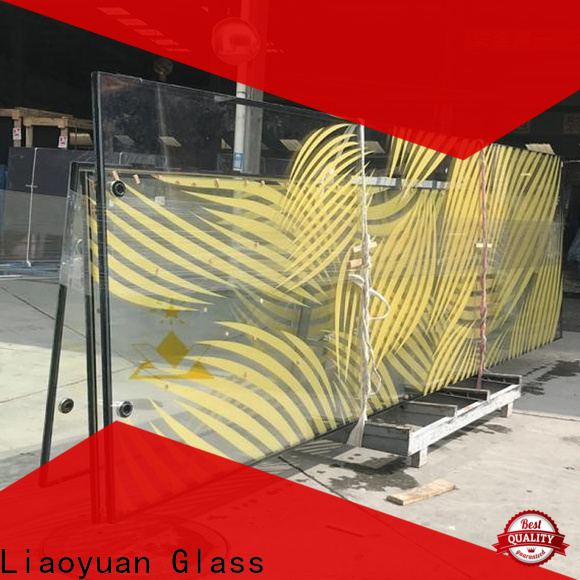 Liaoyuan Glass top quality screen printing glass directly sale with high cost performance