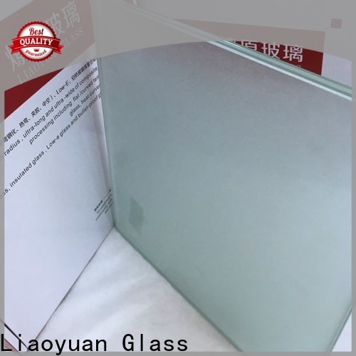 Liaoyuan Glass hot selling custom sandblasted glass with good price bulk production