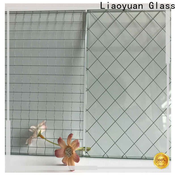 Liaoyuan Glass wired safety glass prices manufacturing bulk buy