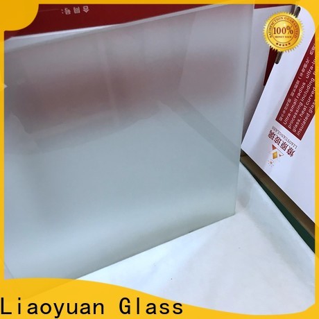 Liaoyuan Glass best clear acid etched glass distributor for promotion