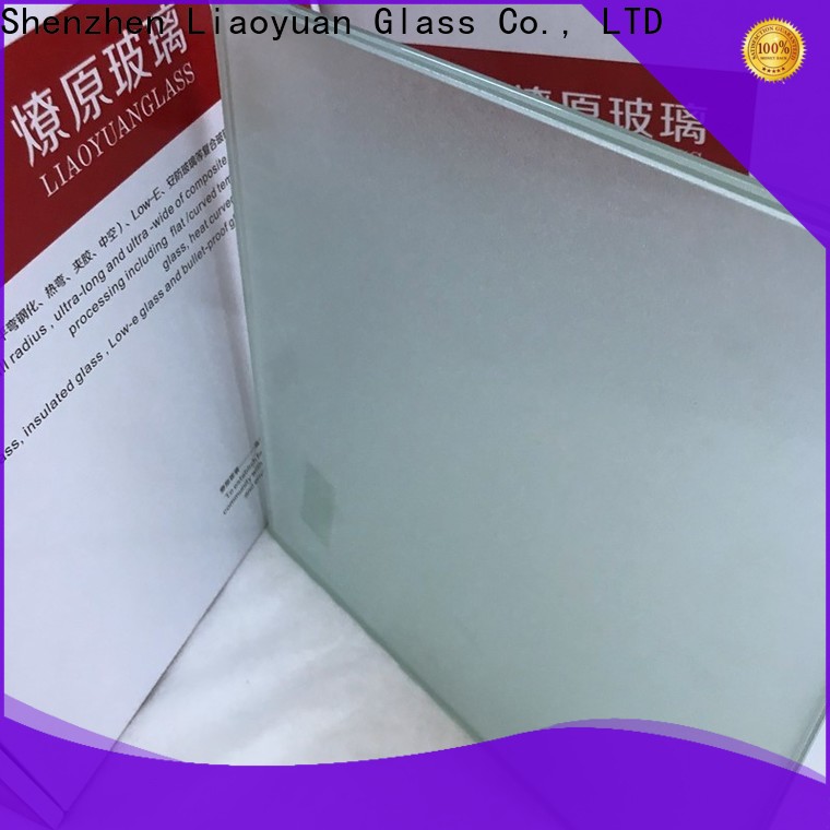 Liaoyuan Glass sandblasted glass price distributor with high cost performance
