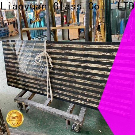 Liaoyuan Glass top printed glass designs directly sale for promotion