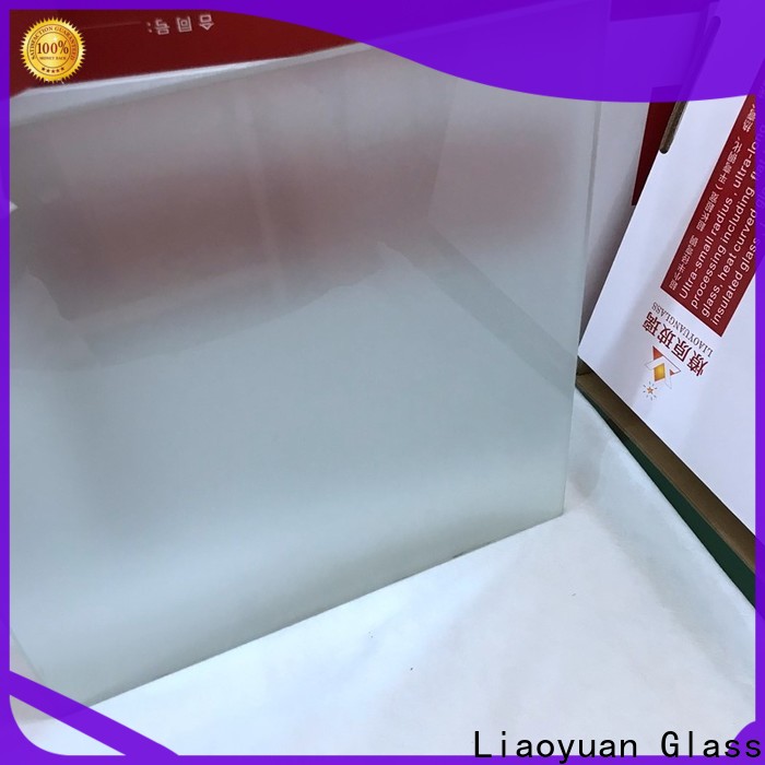 Liaoyuan Glass acid etched glass with good price bulk production