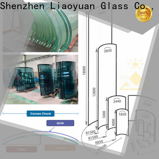 Liaoyuan Glass curved glass pane from China with high cost performance