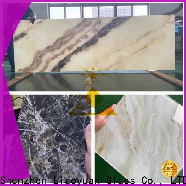 Liaoyuan Glass hot-sale digital printing on toughened glass series bulk production