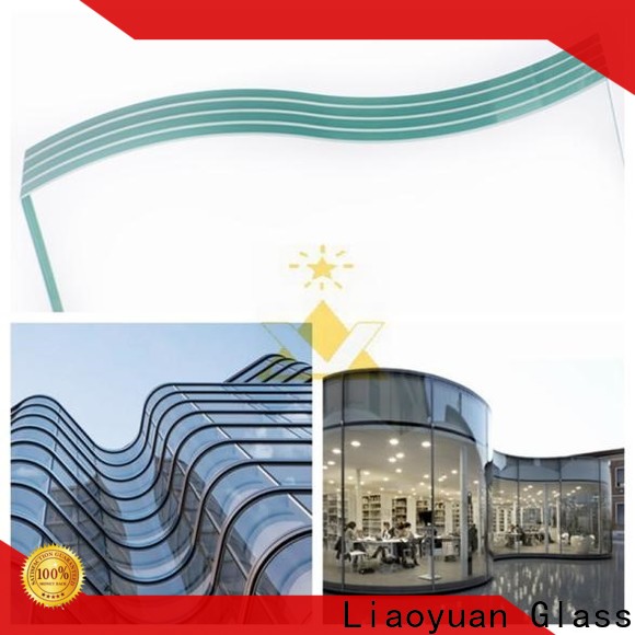 Liaoyuan Glass curved glass pane supply for sale
