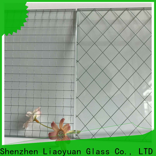 Liaoyuan Glass factory price fire rated wire glass design bulk production