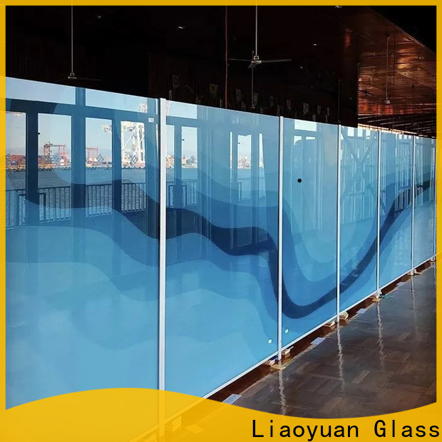 Liaoyuan Glass high quality modern digital glass printing design manufacturing with high cost performance