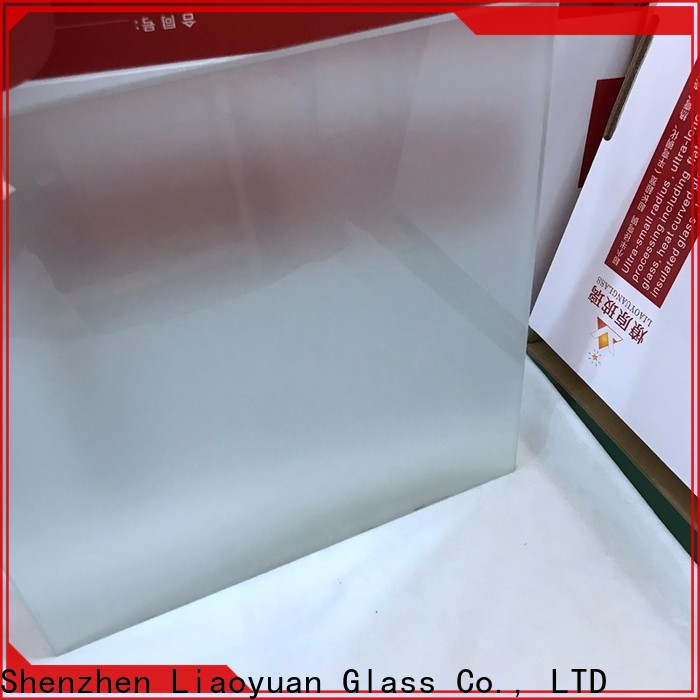 Liaoyuan Glass acid etched glass cost wholesale bulk buy