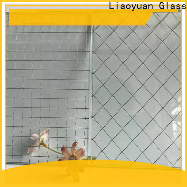Liaoyuan Glass practical wire mesh glass price suppliers for sale