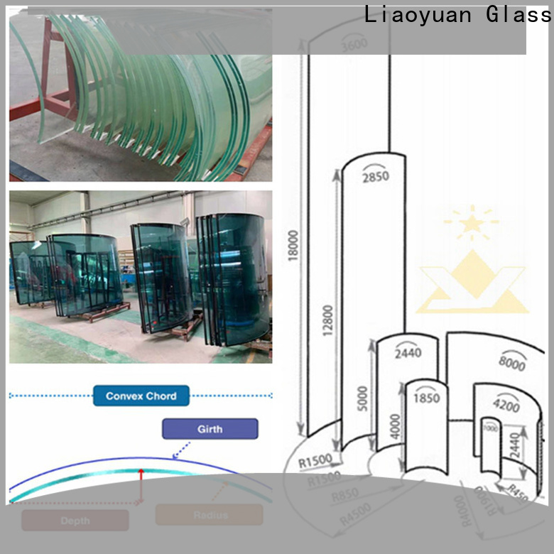 Liaoyuan Glass curved glass panes supply for sale