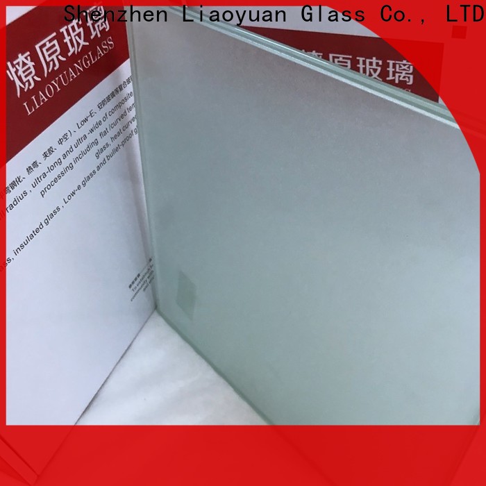 Liaoyuan Glass sandblasted glass wholesale with high cost performance