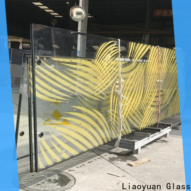 Liaoyuan Glass custom screen printing on glass series for promotion