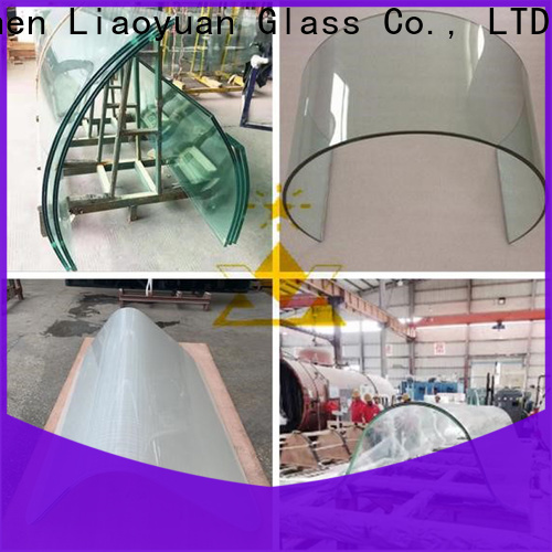 Liaoyuan Glass curved glass cost supplier bulk production