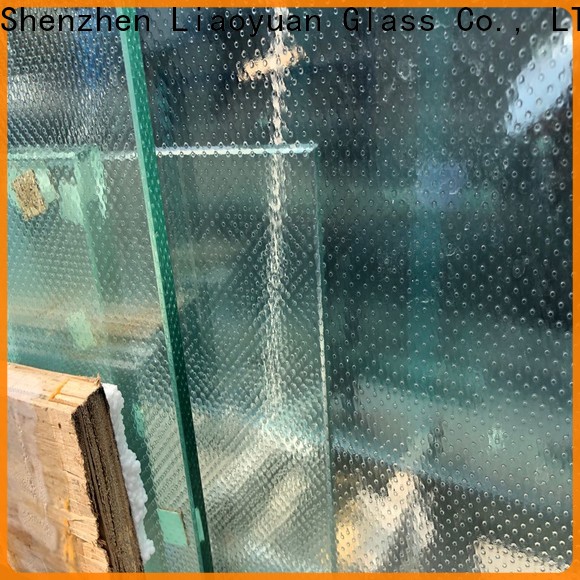Liaoyuan Glass best price clear acid etched glass supplier with high cost performance