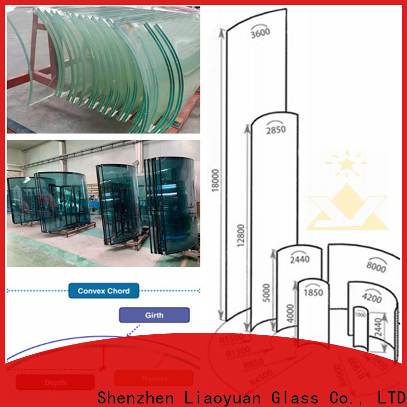 Liaoyuan Glass curved glass panes bulks with high cost performance