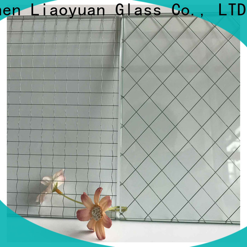 Liaoyuan Glass metal mesh laminated glass bulks bulk production