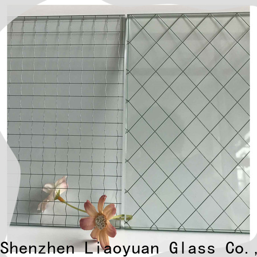 factory price metal mesh laminated glass design bulk production
