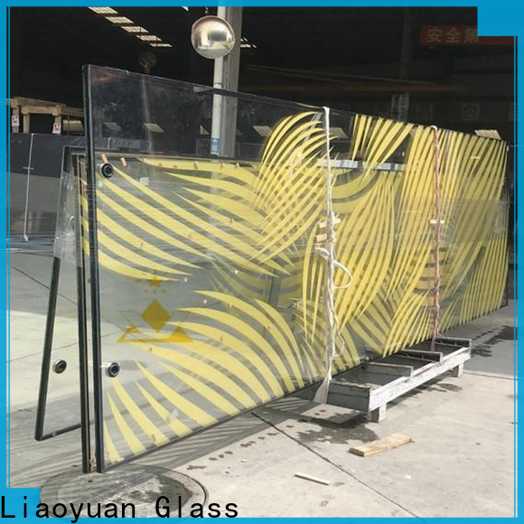 Liaoyuan Glass screen print on glass factory direct supply with high cost performance