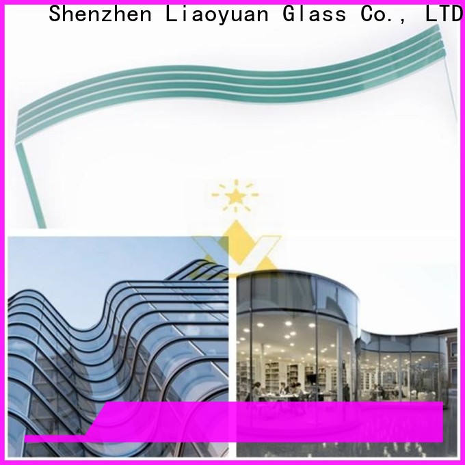 Liaoyuan Glass curved glass pane factory direct supply for promotion