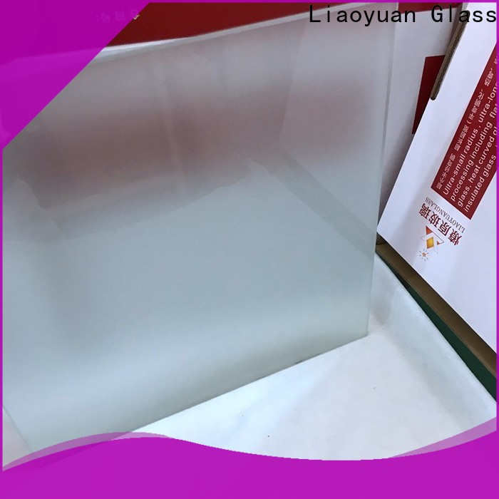 Liaoyuan Glass latest acid etching glass in bulk bulk production