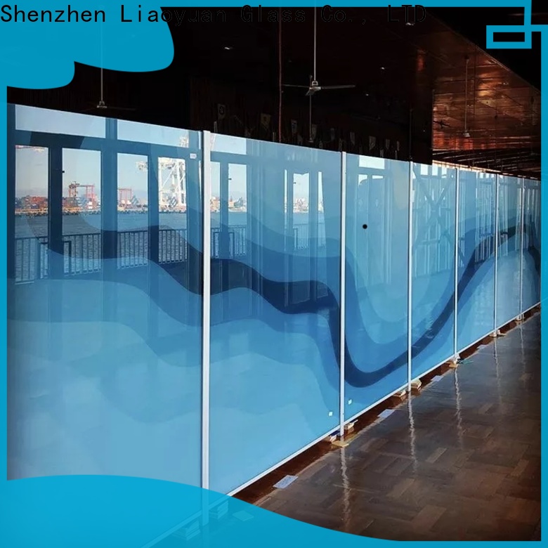 Liaoyuan Glass new ceramic printing on glass series for promotion
