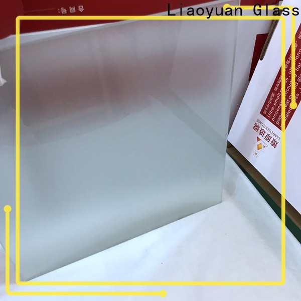 high quality acid etched glass panels from China for promotion