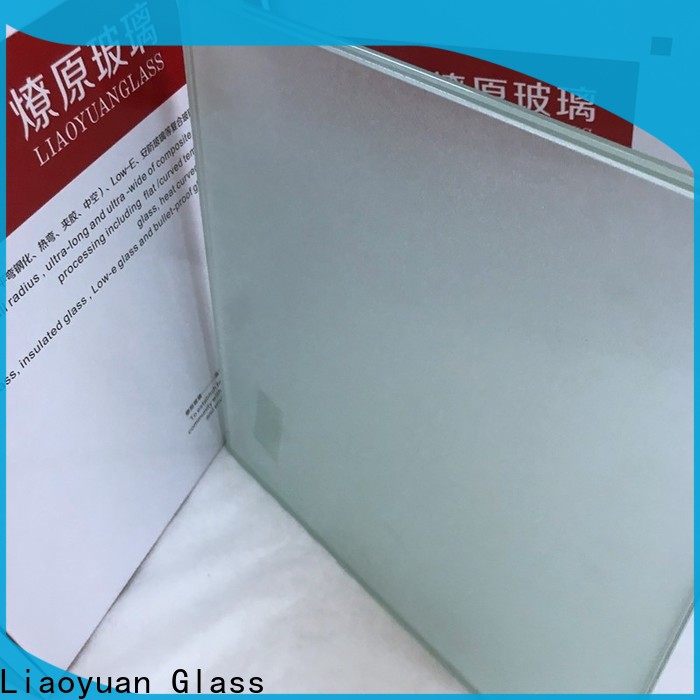 Liaoyuan Glass best value sandblasted glass price supply for sale