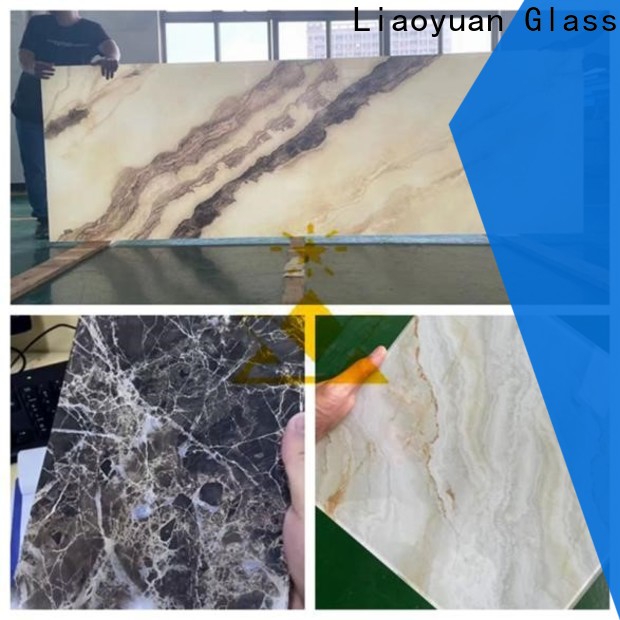 Liaoyuan Glass professional digital glass printing bulks bulk production