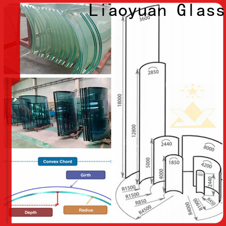 Liaoyuan Glass factory price curved glass pane factory for promotion