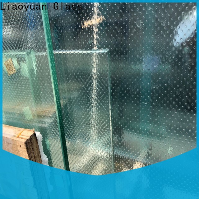 Liaoyuan Glass acid etched glass designs from China for sale