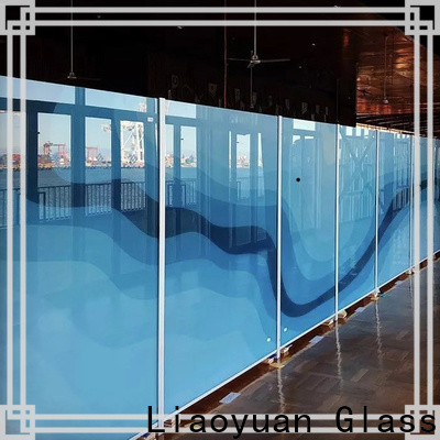 Liaoyuan Glass factory price digital printing glass design bulk with high cost performance