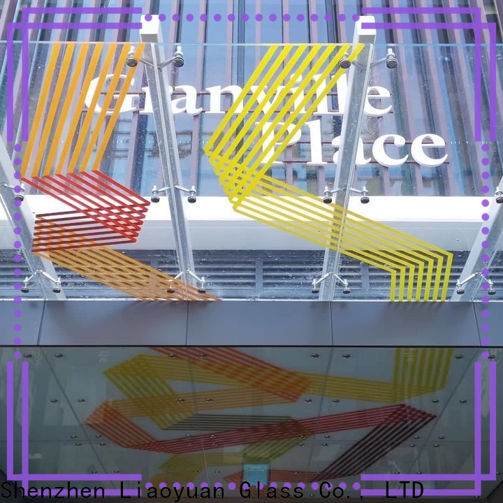 Liaoyuan Glass digital printing glass supply with high cost performance