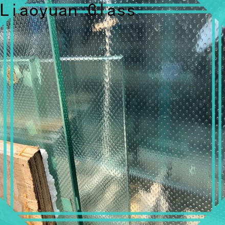 Liaoyuan Glass clear acid etched glass from China for promotion