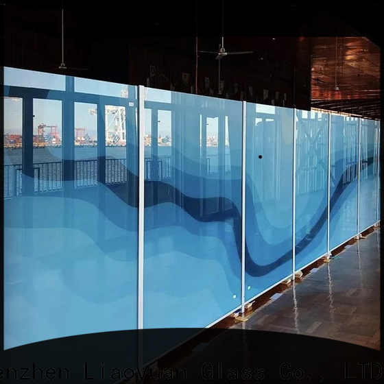 Liaoyuan Glass hot selling printed glass wholesale distributors bulk buy