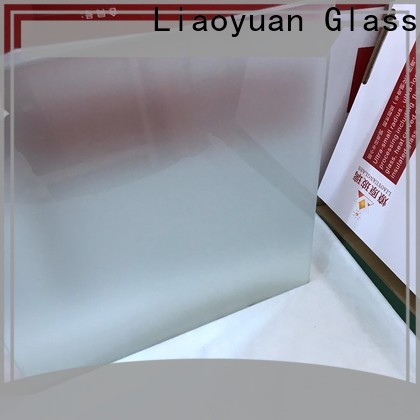 Liaoyuan Glass best price custom acid etched glass directly sale bulk production