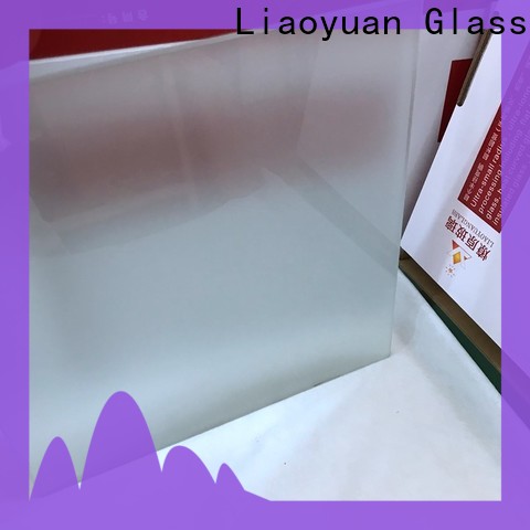 Liaoyuan Glass clear acid etched glass factory direct supply bulk buy