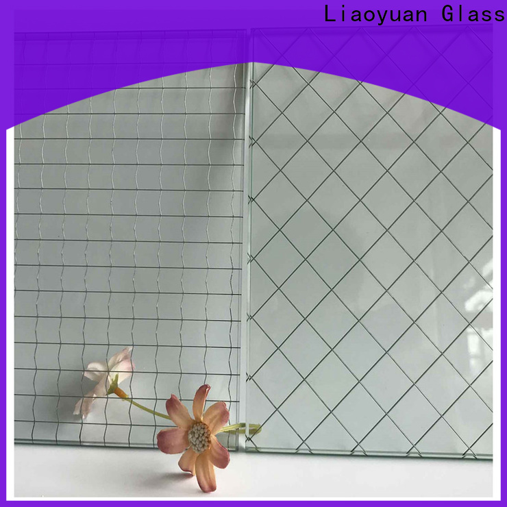Liaoyuan Glass wire mesh glass panels factory price for sale