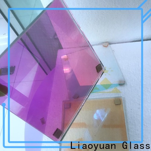 Liaoyuan Glass rainbow frosted glass from China for promotion