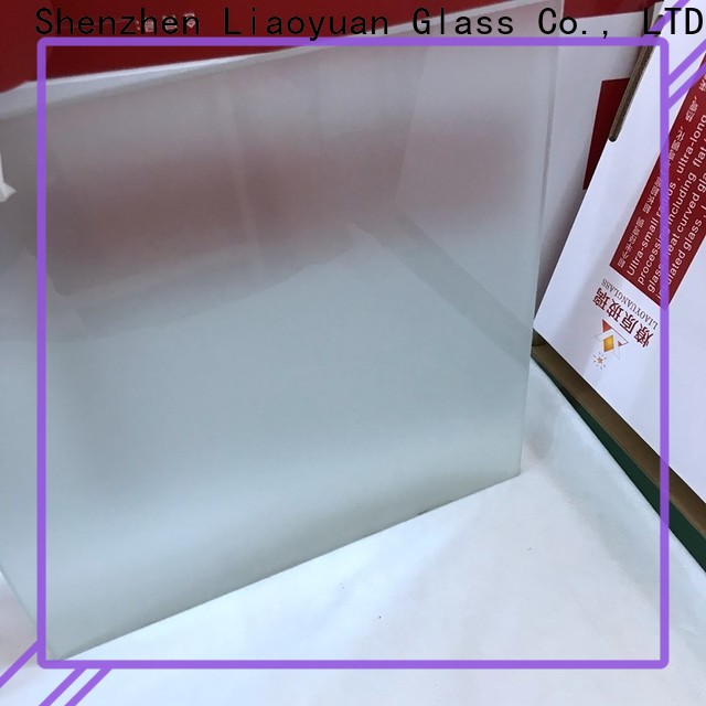Liaoyuan Glass professional acid etched glass panels directly sale bulk buy